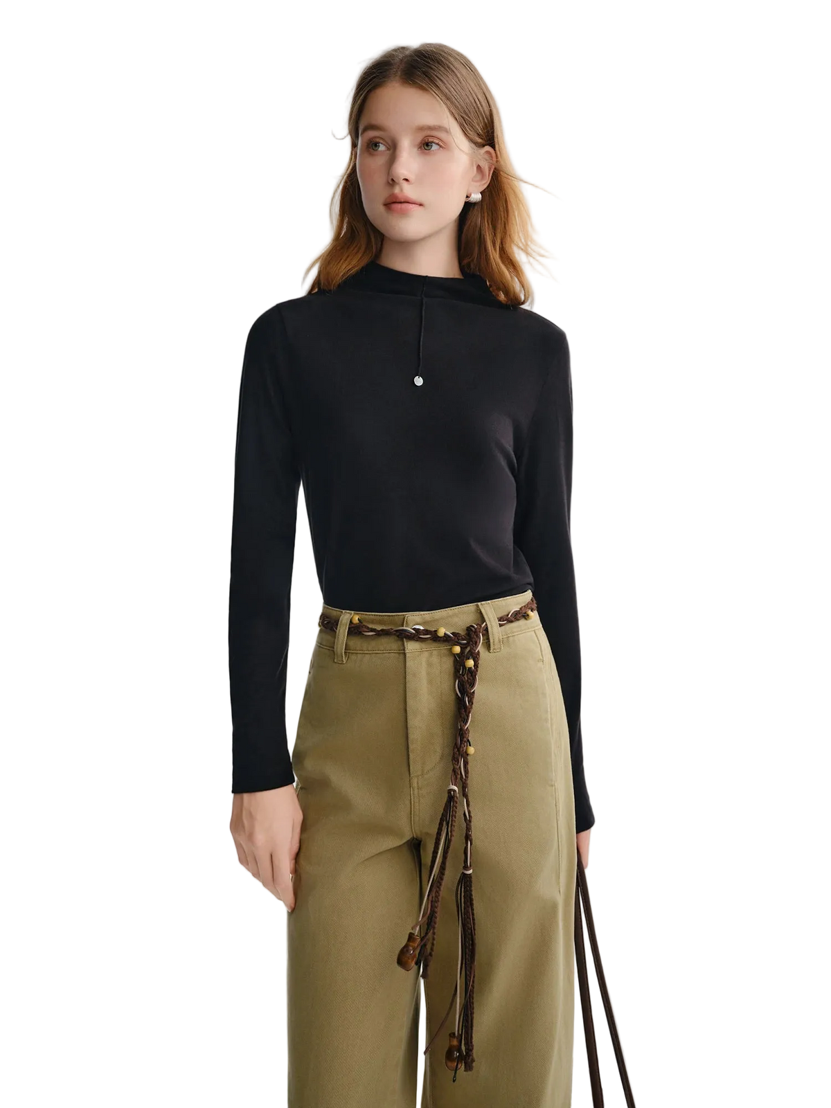Women's Antibacterial Layering Top - Soft Touch Basic Commuter Shirt