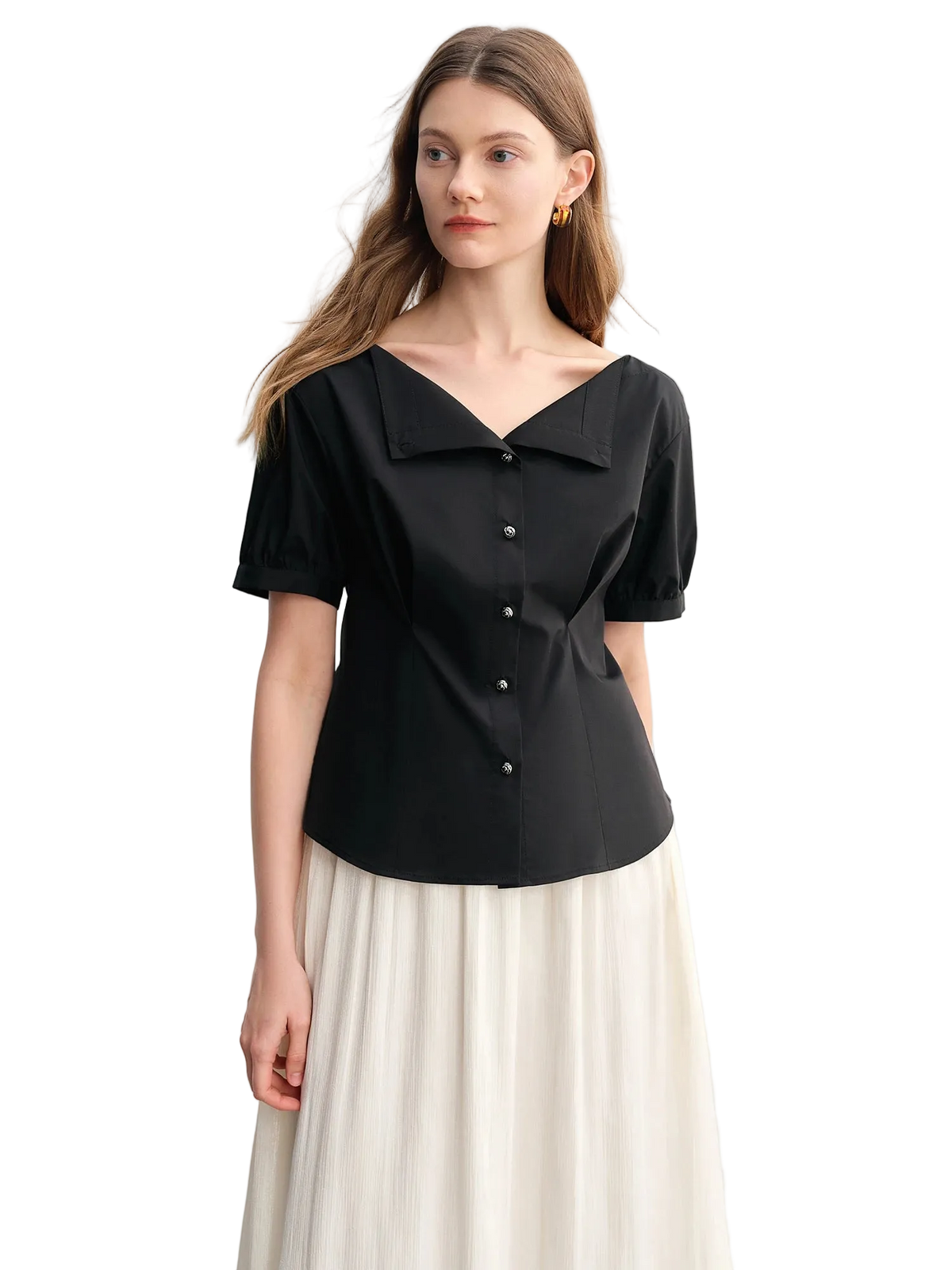 Strapless Slim-Fit Summer Top - Elegant Solid Color Women's Blouse