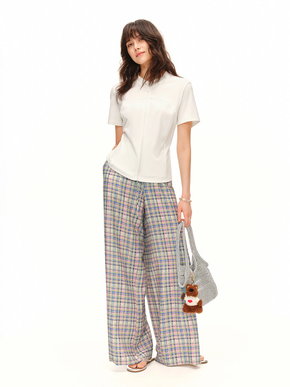 Women's Draped Wide Leg Pants High Waist Summer Casual Trousers