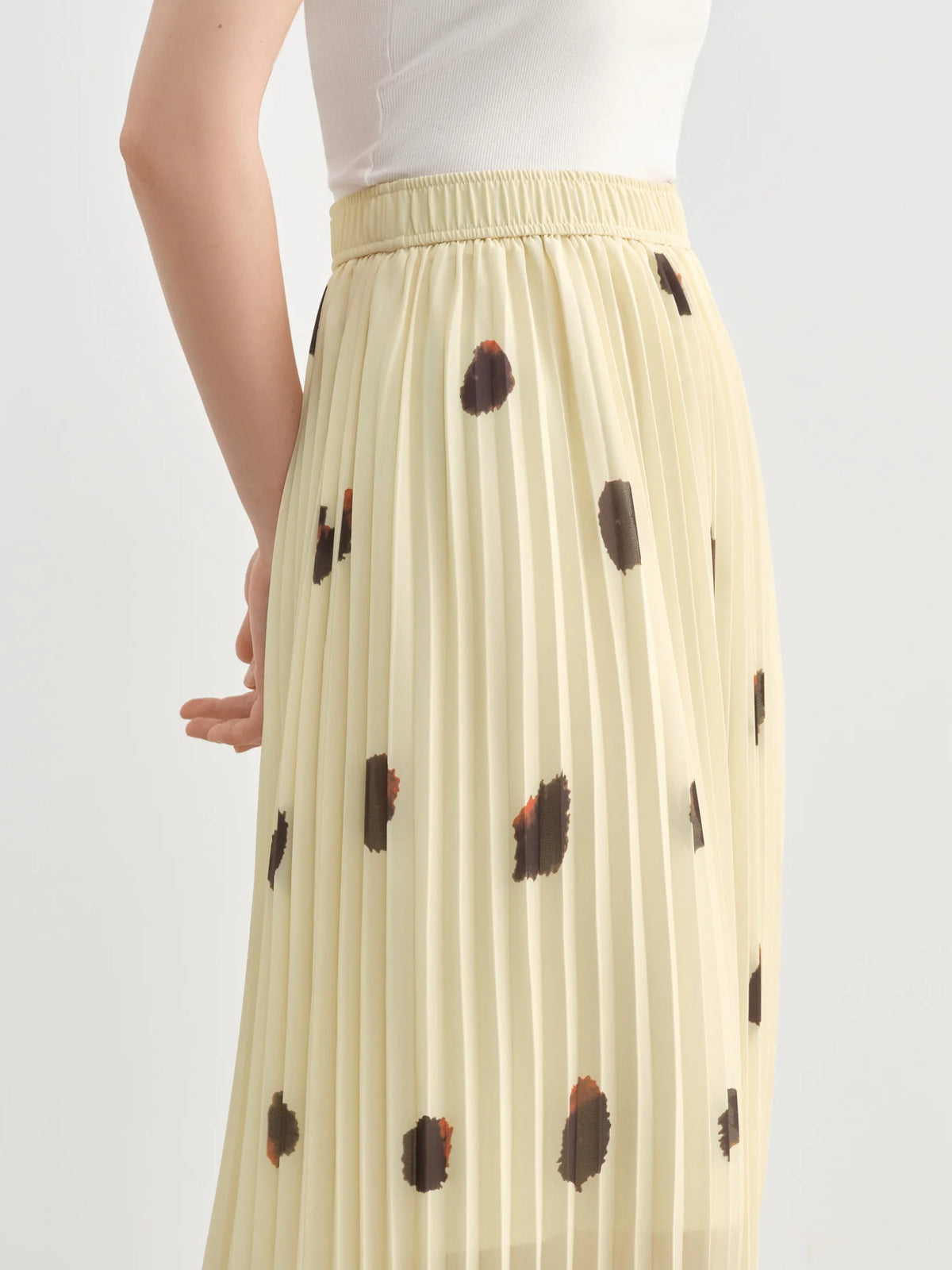 French Retro Pleated High Waist Skirt | Plus Size Summer Chic