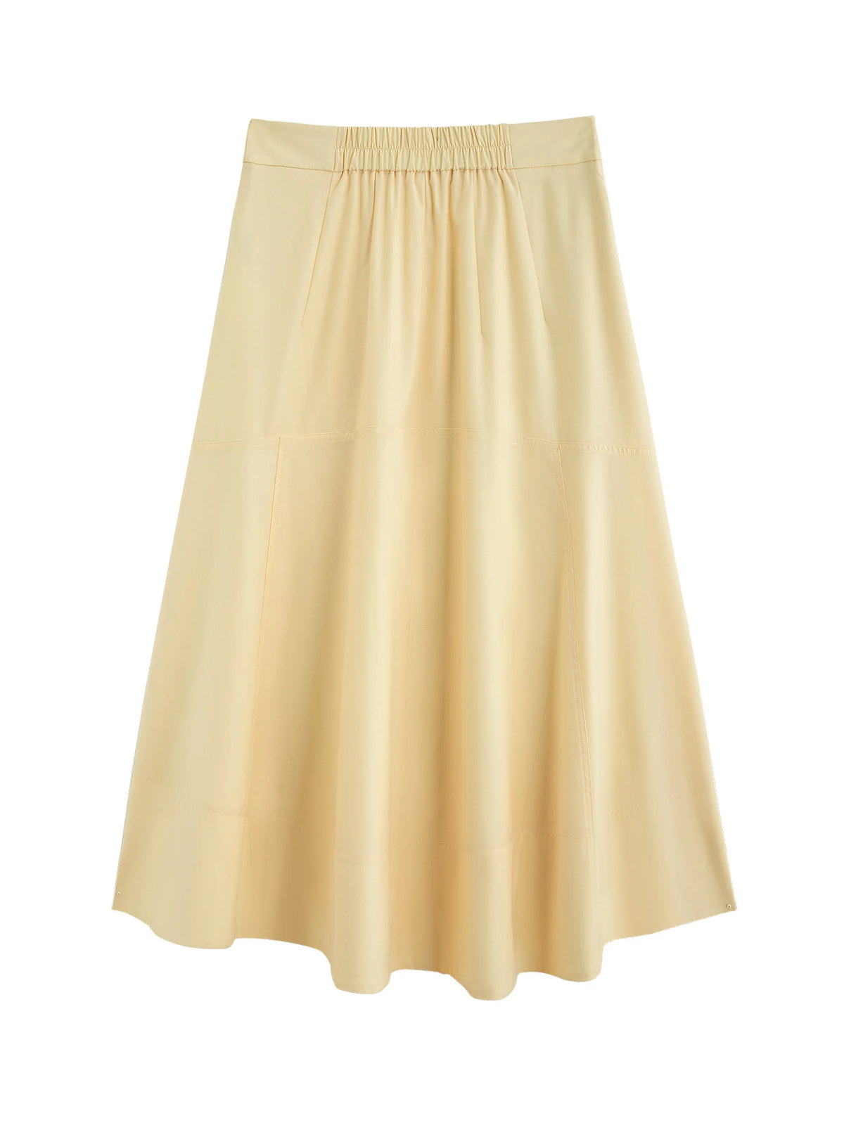 French Style Irregular A-Line Skirt - High Waist Commuter Skirt